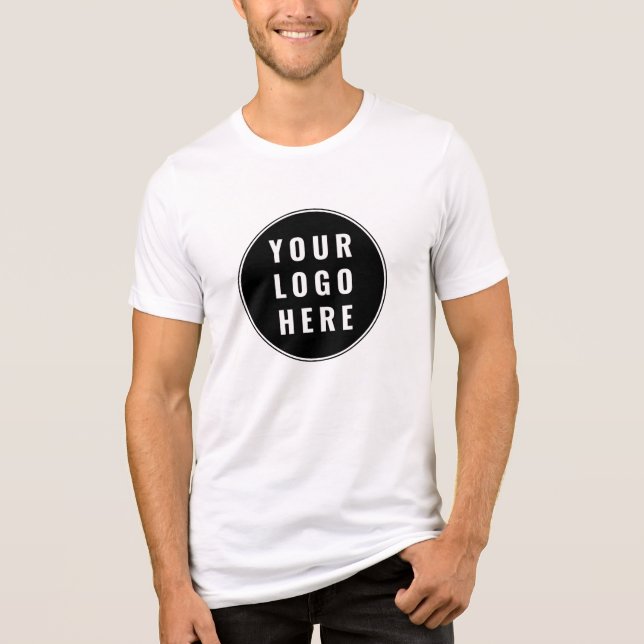 Camiseta Logotipo Empresarial Simples Personalizado para Fu (Frente)