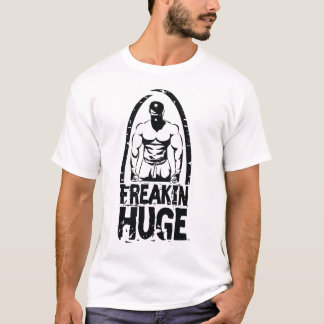 Camiseta Logotipo enorme da cara de Freakin nenhumas