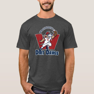 Camiseta Logotipo escolar da equipa de beisebol de Dawgs da