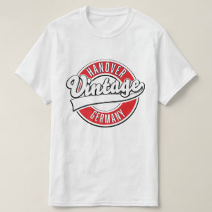 Camiseta logotipo estilo vintage Hanôver Alemanha.
