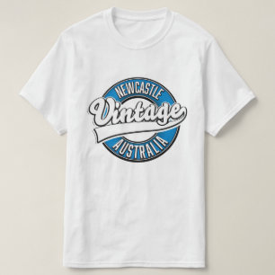 Camiseta logotipo estilo vintage Newcastle Austrália