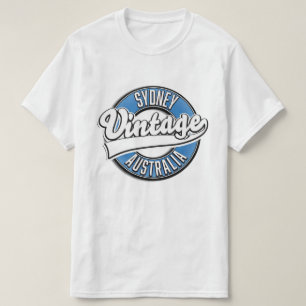 Camiseta logotipo estilo vintage Sydney Austrália