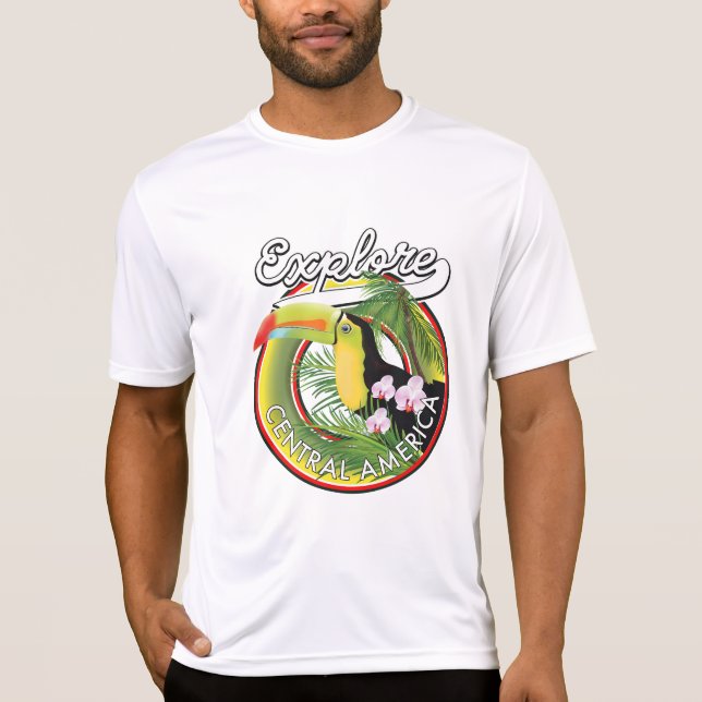 Camiseta Logotipo Explorar América Central. (Frente)