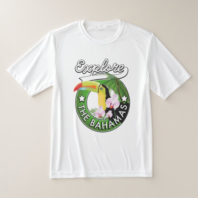 Camiseta Logotipo Explorar as Bahamas (Postura )
