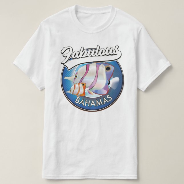 Camiseta Logotipo fabuloso das Bahamas (Frente do Design)