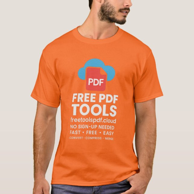 Camiseta 🔥 Logotipo Fantasia 3D – FreetoolsPDF.Cloud (Frente)