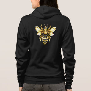 Camiseta Logotipo Faux Gold Foil Polygonal da Abelha em Pre