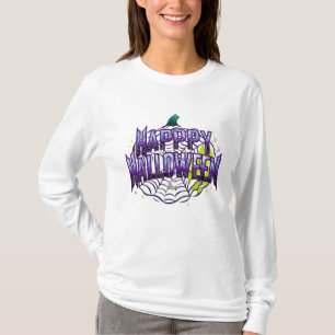 Camiseta Logotipo "Feliz Halloween" da T-shirt/Sweatshirt/