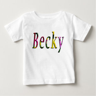 Camiseta Logotipo Floral Becky Name