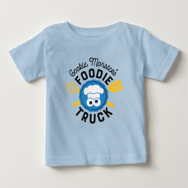 Camiseta Logotipo Foodie Truck do Monstro do Cookie (Frente)