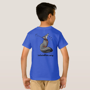 Camiseta Logotipo Fox & Stacy Baker Art Back Color Kids T-S