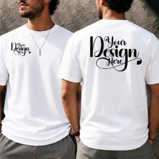 Camiseta Logotipo Frente e Verso Personalizado de Marcas Em