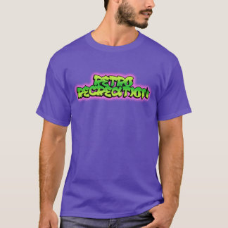 Camiseta Logotipo Fresco de Recriação Retroativa