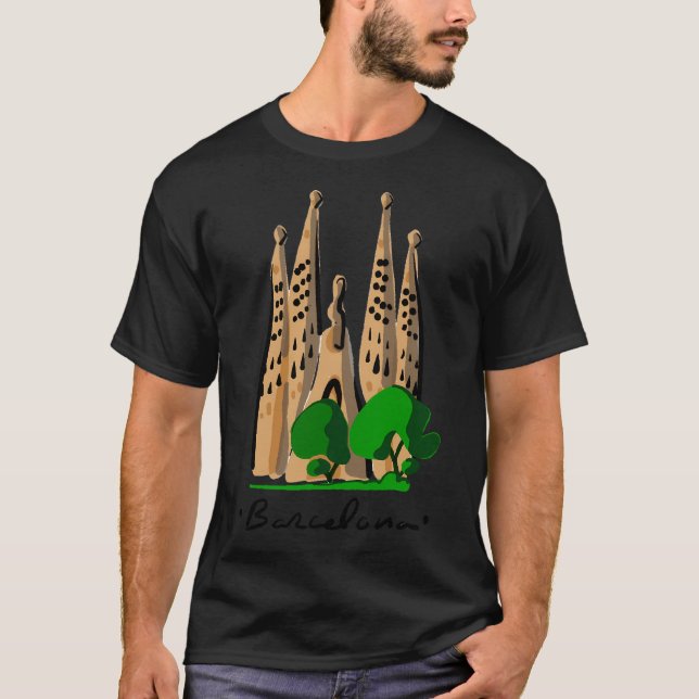 Camiseta Logotipo Gaudi de Barcelona (Frente)