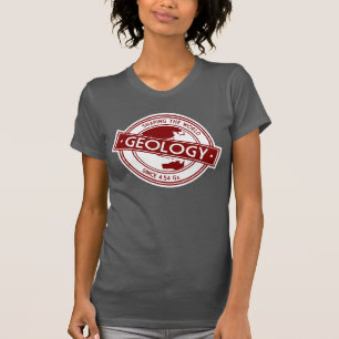 Camiseta Logotipo geológico - modelagem do mundo (Ásia/Aust