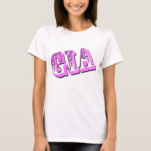 Camiseta Logotipo Gia, Nome para Meninas
