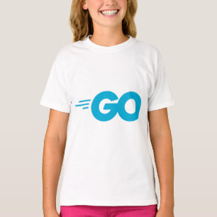 Camiseta Logotipo Golang (Ir para o idioma de programação)