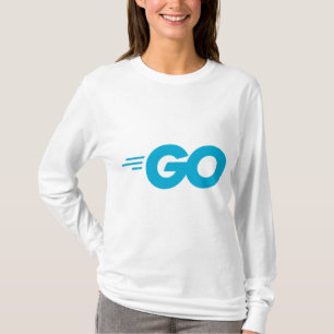 Camiseta Logotipo Golang (Ir para o idioma de programação)