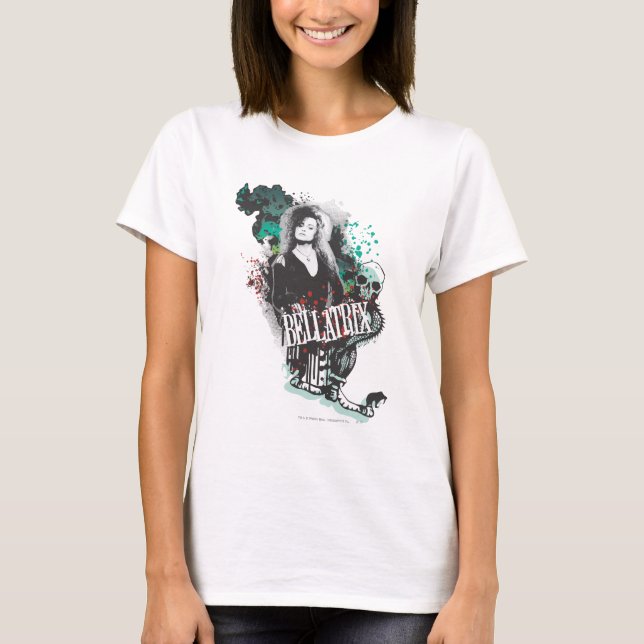 Camiseta Logotipo Gráfico de Bellatrix Lestrange (Frente)