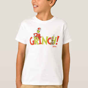 Camiseta Logotipo Gráfico do Personagem Grinch!