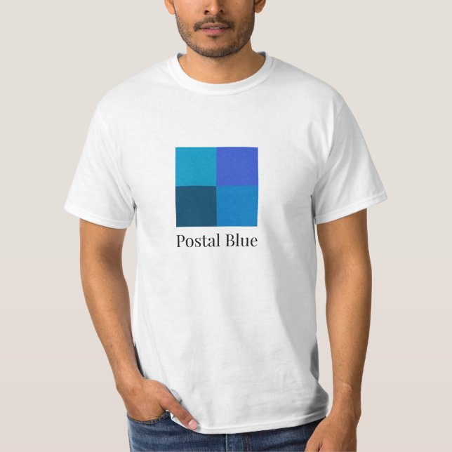 Camiseta Logotipo Grande Azul Postal (Frente)