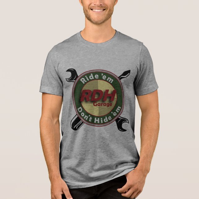 Camiseta Logotipo Grande da Garagem RDH (Frente)