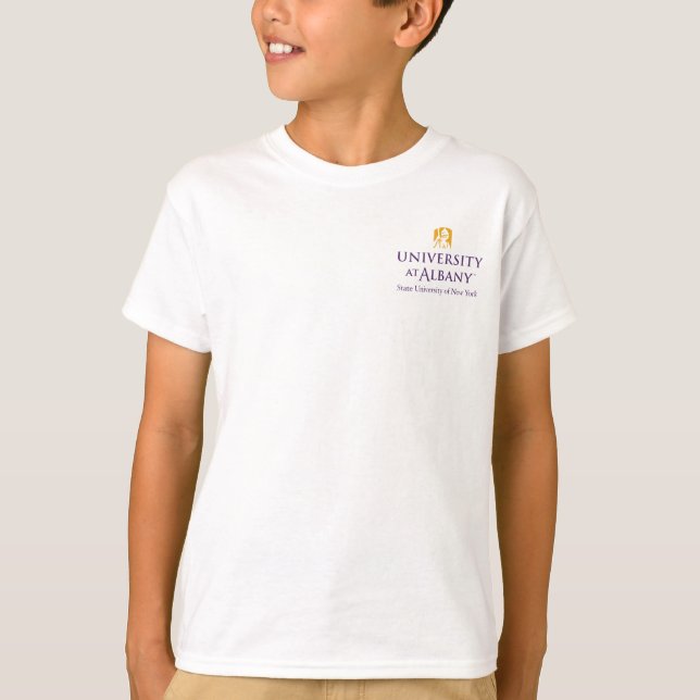 Camiseta Logotipo Icônico da Universidade de Albany (Frente)
