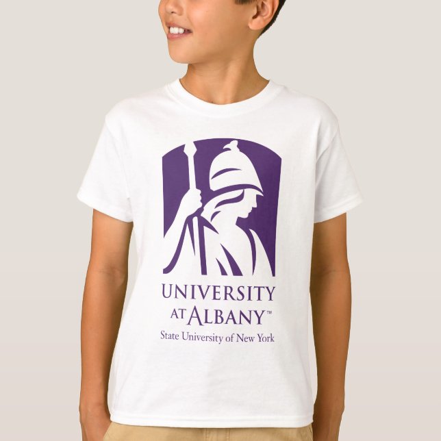 Camiseta Logotipo Icônico da Universidade de Albany (Frente)