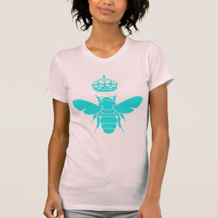 Camiseta Logotipo inteligente da abelha de rainha da