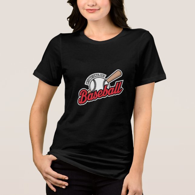 Camiseta Logotipo Internacional do Dia do Baseball (Frente)