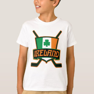 Camiseta Logotipo irlandês de hóquei no gelo