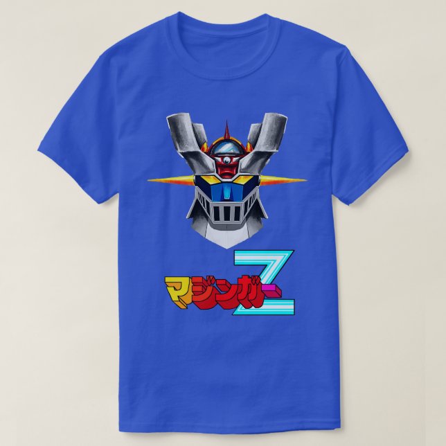 Camiseta Logotipo Japonês Mazinger Z Head (Frente do Design)