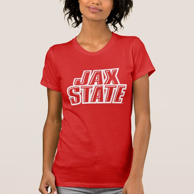 Camiseta Logotipo JAX STATE da Jacksonville State Universit (Frente)
