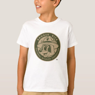 Camiseta Logotipo Khaki do rick da guarda florestal do rick