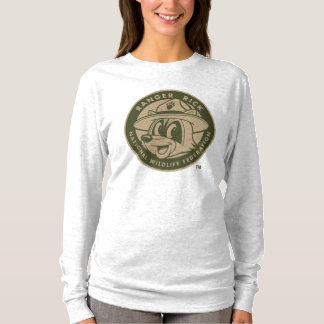 Camiseta Logotipo Khaki do rick da guarda florestal do rick