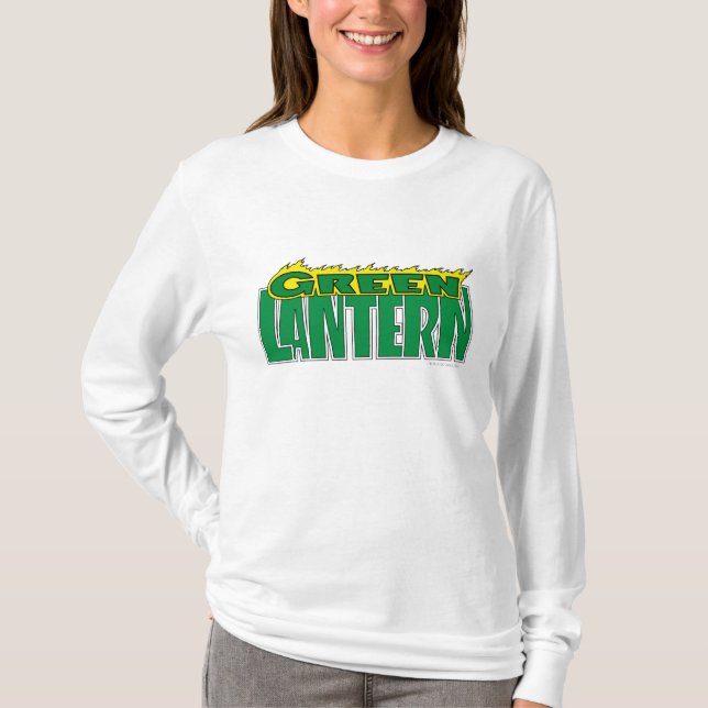 Camiseta Logotipo Lanterna Verde - Chamas Amarelas (Frente)