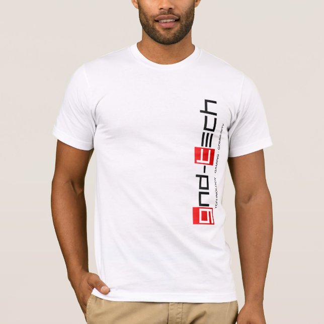 Camiseta logotipo lateral branco da terra (Frente)