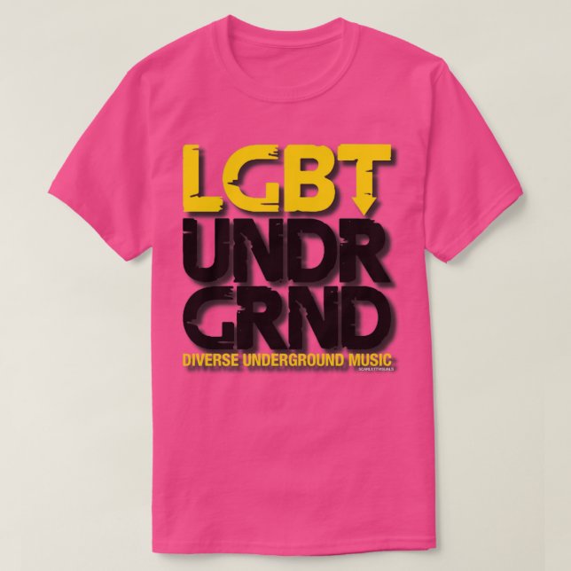 CAMISETA LOGOTIPO LGBT UNDRGRND (Frente do Design)