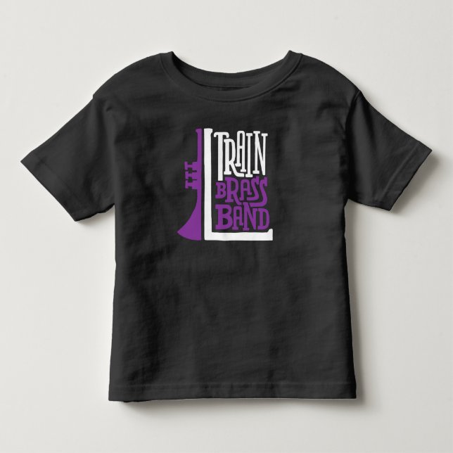 Camiseta Logotipo LTBB (branco/roxo) - Toddler & Baby - (Frente)