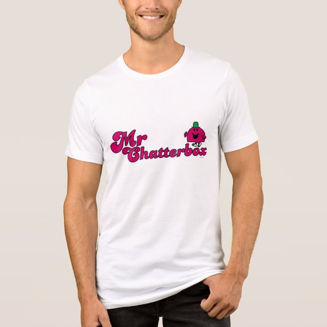 Camiseta Logotipo Magenta Sr. Chatterbox (Frente)