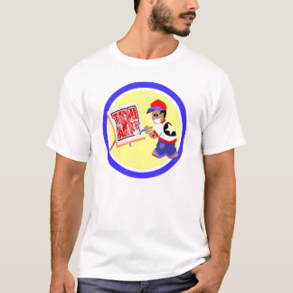 Camiseta logotipo-man da arte do tru