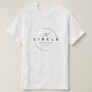 Camiseta Logotipo Minimalista do Estúdio de Design The Circ