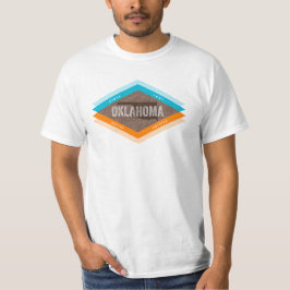 Camiseta Logotipo Moderno do Meio século Retroativo de Okla
