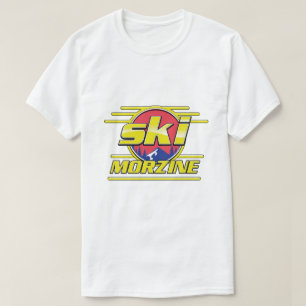 Camiseta Logotipo Morzine França Esqui 80s