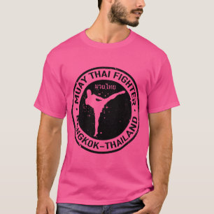Camiseta Logotipo Muay Thai (preto)