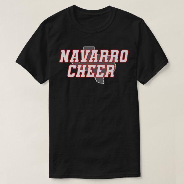 Camiseta Logotipo Navarro Cheer Texas Premium TSirt (Frente do Design)