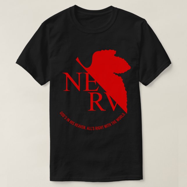 Camiseta Logotipo Nerv (Neon Genesis Evangelion) Classic T- (Frente do Design)