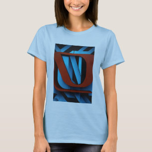 Camiseta Logotipo Netflix feroz em preto e azul -