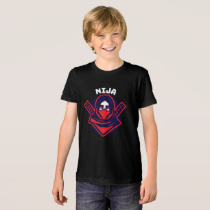 Camiseta Logotipo Ninja – Emblema de Guerreiro Ousado