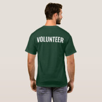 Logotipo no Bolso do Peito Voluntário Costas